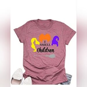 New Hocus Pocus "I Smell Children" Graphic Tee Size Large Women's